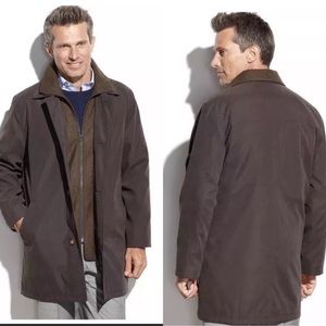 lauren ralph lauren edgar classic fit raincoat with removable lining